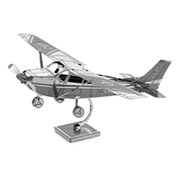Fascinations Metal Earth Cessna 172 Airplane 3D Metal Model Kit