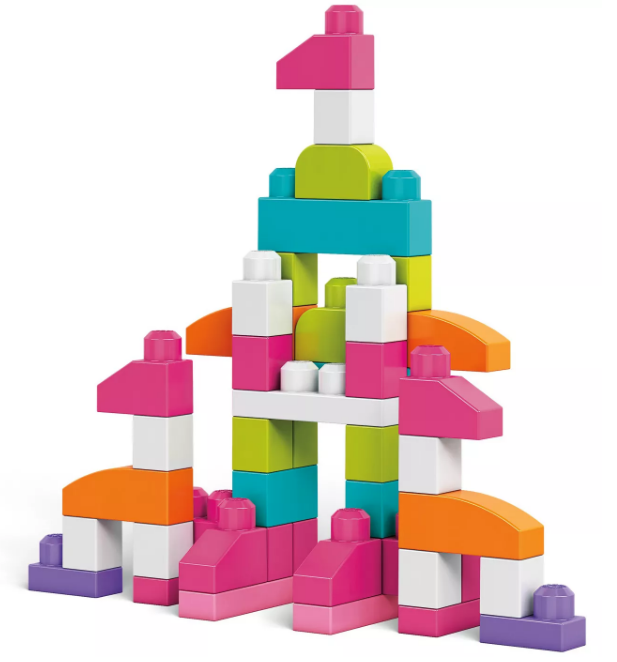 Mega Bloks First Builders Big Building Bag Construction Set - Pink