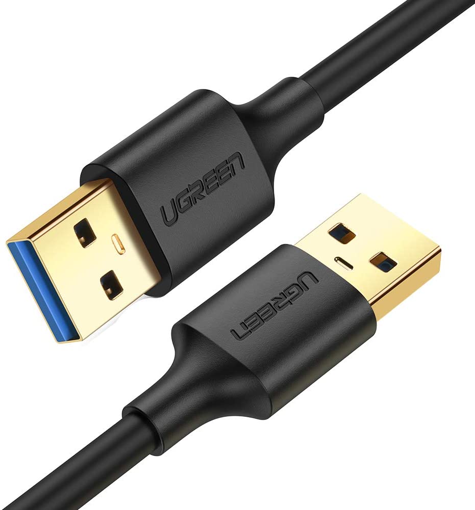 UGREEN USB 3.0 A to A Cable Type A Male to Male Cable Cord for Data Transfer Hard Drive Enclosures, Printers, Modems, Cameras (6FT)